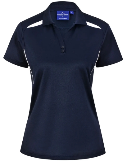 Picture of Winning Spirit, Ladies Sustainable Contrast SS Polo